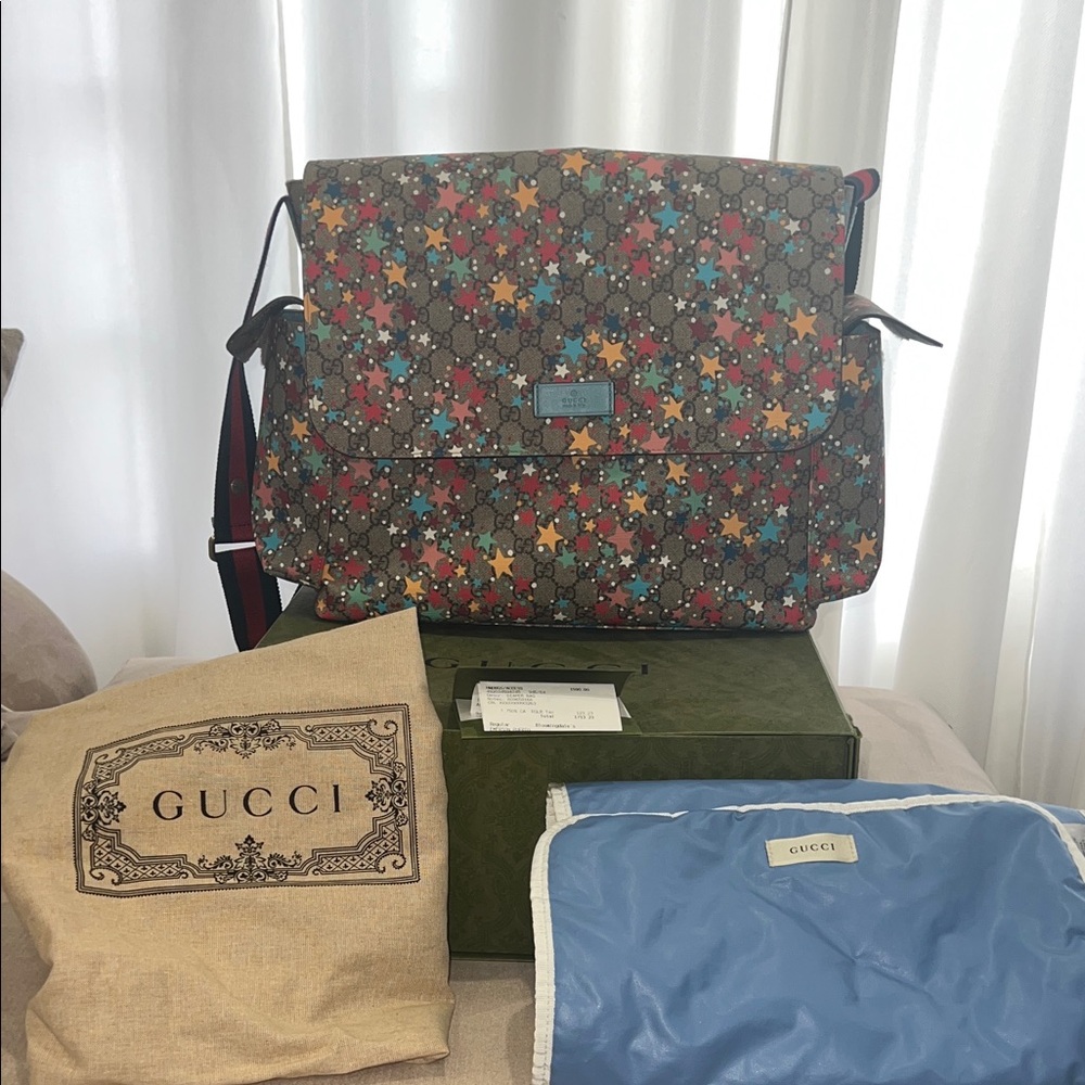 Gucci Multicolor Star Diaper Bag